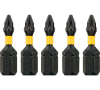 Бита для заворачивания ударная DeWALT РZ1х25 мм (5шт) IMPACT TORSION DT7386T DT7386T-QZ