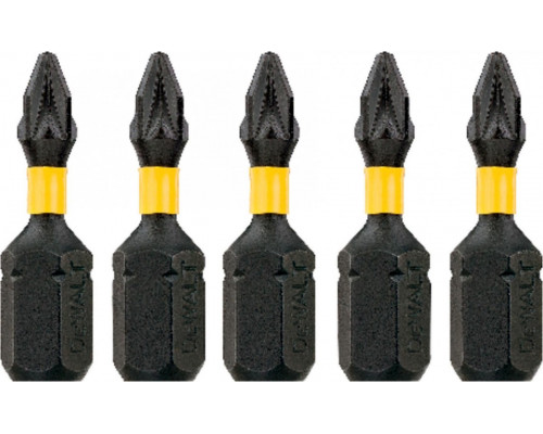 Бита для заворачивания ударная DeWALT РZ1х25 мм (5шт) IMPACT TORSION DT7386T DT7386T-QZ