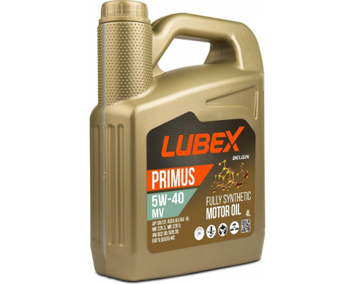 Масло моторное Lubex PRIMUS MV 5W40 4 л. синтетическое L034-1325-0404