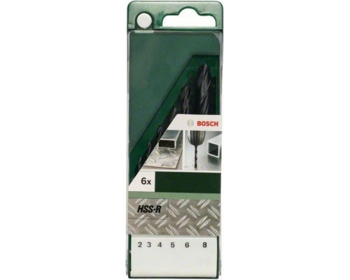 Сверло по металлу BOSCH HSS-R D2-8 6шт 2609255029