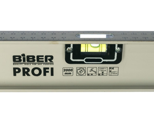 Уровень строительный Biber 40304 Профи двутавровый ударопрочный 1000 мм