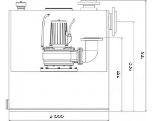 Установка канализационная SFA Cubic 1 SC5.5T
