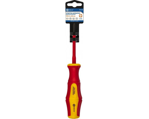 Отвертка крестовая диэлектрическая Кобальт 646-485 ultra grip ph-0х60 мм cr-v, двухкомпонентная рукоя
