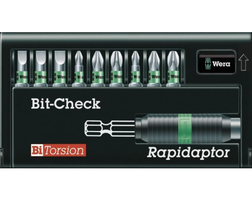 Набор бит WERA 8700-9 PH/BTZ Rapidaptor® Bit-Check® WE-135957 WE-135957