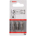 Бита для заворачивания BOSCH Extra Hard 25 мм PZ2 3шт 2607001558