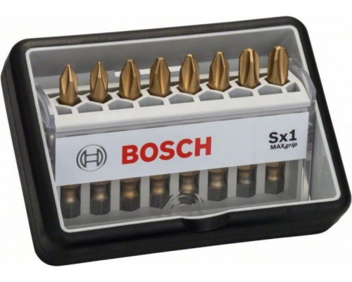 Набор бит BOSCH ROBUST LINE 8 предметов PH1+PZ3 49 мм Max Grip 2607002572