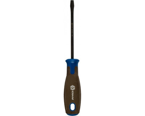 Отвертка шлицевая Кобальт 912-007 polywood sl 5,0х100 мм cr-v, древесно-полимерная р