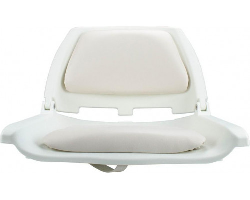 Кресло складное с мягкими накладками SKIPPER белый, пластик SK75109W