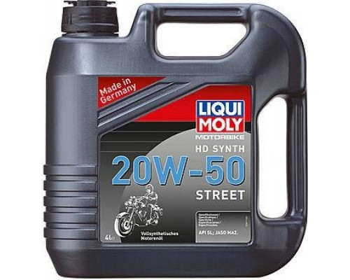 Масло для мотоциклов LIQUI MOLY SAE 20W50 Motorbike HD Synth Street 4 л 3817 синтетическое 3817