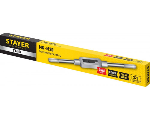 Метчикодержатель STAYER TH6 М6 l=345 мм 28035-6_z01