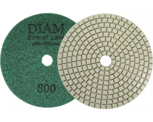 Алмазная тарелка на липучке DIAM АГШК 100*2,5 №800 Extra Line Universal (сухая/мокрая) 000676