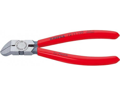 Бокорезы диагональные для пластмассы KNIPEX 7211160 160 мм KN-7211160