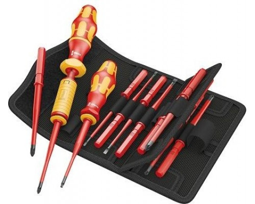 Отвертка динамометрическая WERA Kraftform Kompakt VDE Torque 16 предметов (WE-135906)