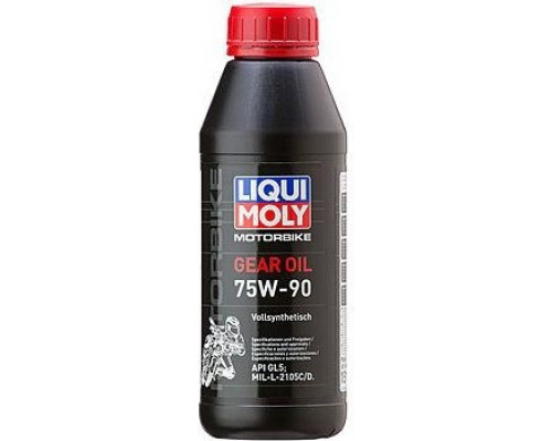 Масло трансмиссионное для мотоциклов LIQUI MOLY 75W 90 Motorbike Gear Oil 0,5 л 7589 синтетическое 1516/7589