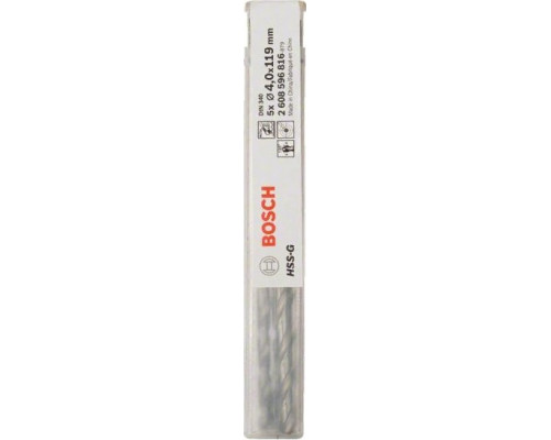 Сверло по металлу BOSCH HSS-G 4x78 мм 5шт удлиненных 2608596816