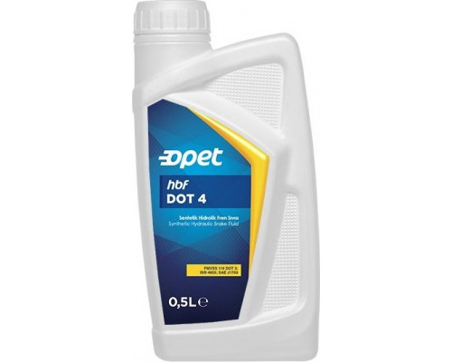 Тормозная жидкость OPET Hydrolic Break Fluids HBF DOT 4 синтетическая 0,5 л 601216824