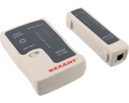 Тестер кабельный REXANT RX-468 rj-45+rj-11 12-1006