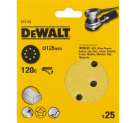 Круг шлифовальный на липучке DeWALT DT3115-QZ 125 мм, 8 отв. G120