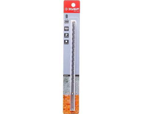 Бур SDS-plus ЗУБР МАСТЕР 8х260 мм 29315-260-08