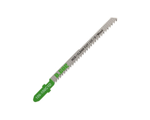 Пилки по дереву D.BOR 75/100*2,5 мм HCS / CLEAN CUT / CC / D / Wood (3101-KR) (5 шт.) D-106-100C1D-05