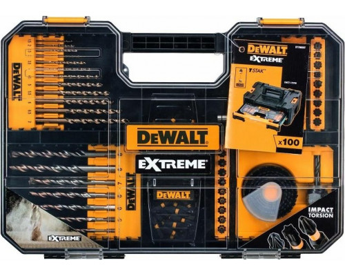 Набор оснастки универсальный DeWALT DT70620T-QZ EXTREME IMPACT TORSION кейс 100 шт