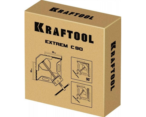 Струбцина для сварки KRAFTOOL EXTREM C90 экстрамощная стальная угловая 32201