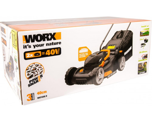 Газонокосилка аккумуляторная Worx WG743E.9 без АКБ и ЗУ WG743E.9
