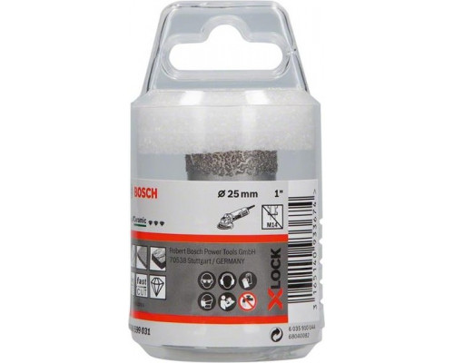 Алмазная коронка X-LOCK BOSCH 25 мм Dry Speed 2608599031