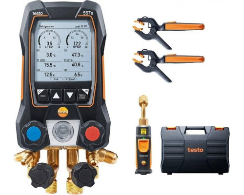 Цифровой манометрический коллектор Testo 557s комплект 1 в кейсе 0564 5571