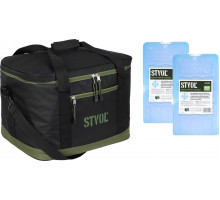 Термосумка 40 л STVOL STK04 +аккумулятор холода 900г 2 шт.