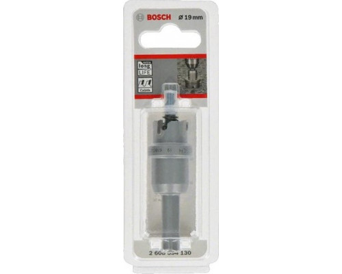 Коронка биметаллическая BOSCH Precision for Sheet Metal твердосплав 19 мм с напайками 2608594130