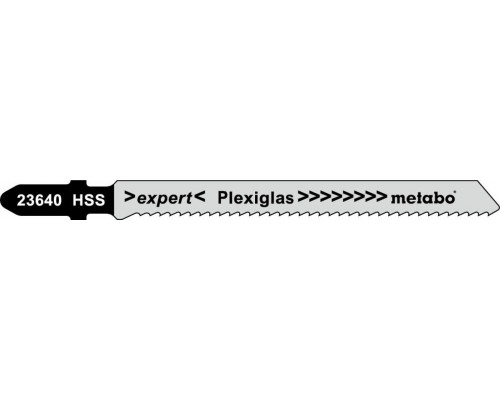 Пилки для плексигласа и поликарбоната METABO T 101 A 74х2,0 мм (5шт.) 623640000