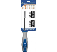 Отвертка с битами Кобальт 646-676 рукоятка ultra grip с набором cr-v (9 шт.)