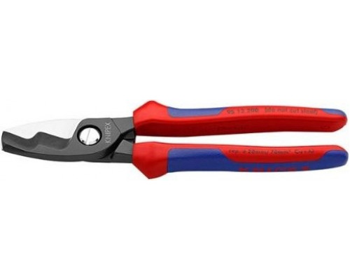 Тросорез KNIPEX 9512200SB 200 мм с двойными режущими кромками, черный KN-9512200SB