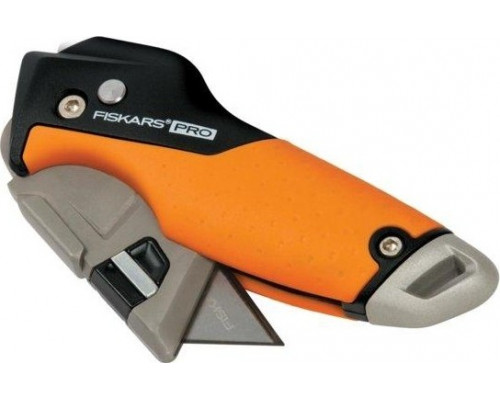 Нож строительный складной со сменным лезвием FISKARS CarbonMax 1027224