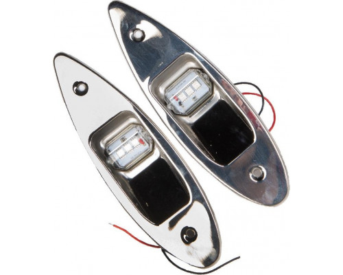 Огни ходовые SKIPPER SK-00195LD врезные из нержавеющей стали