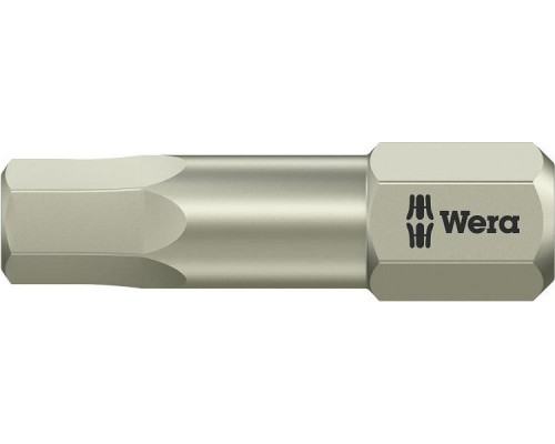 Бита для заворачивания, нержавеющая сталь WERA 3840/1 TS 6,0 мм, 25 мм WE-071076 WE-071076