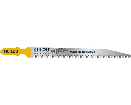 Пилки по дереву WILPU HC 123 (быстрый чистый рез) 5шт/уп 210500005