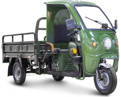 Трицикл грузовой RUTRIKE D4 КАБИНА 1800 60V1500W Зеленый 2886 025111-2886