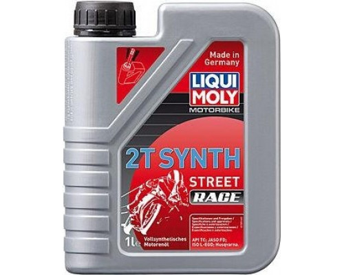 Масло для 2-тактных мотоциклов LIQUI MOLY Motorbike 2T Synth Street Race 1 л 3980 синтетика 1505/3980