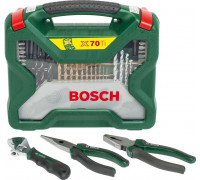Набор оснастки универсальный BOSCH X-Line 70 предметов + плоскогубцы 2607017197