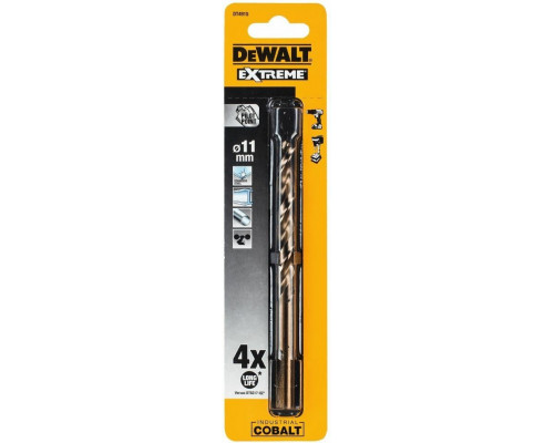 Сверло по металлу DeWALT 11,0 x 75 /117 мм HSS-CO Extreme кобальтовое DT4915-QZ DT4915-QZ
