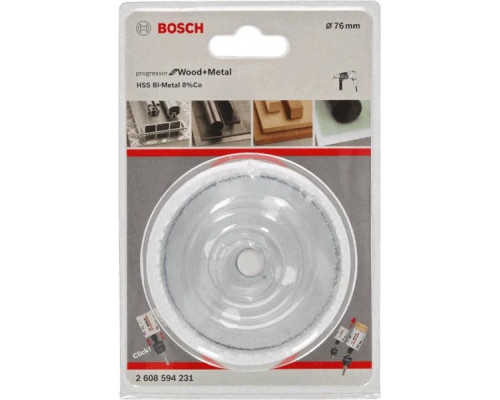 Коронка биметаллическая BOSCH PROGRESSOR 76 мм bim mm, new 2608594231