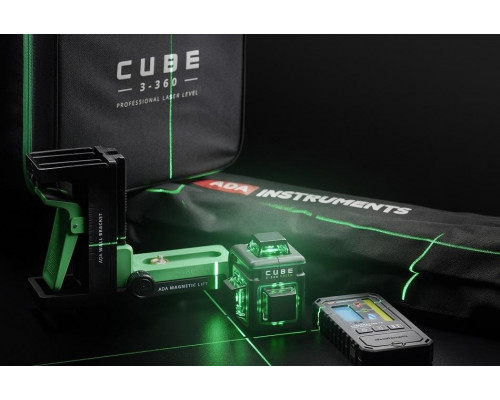 Лазерный уровень ADA CUBE 3-360 GREEN PROFESSIONAL EDITION А00573