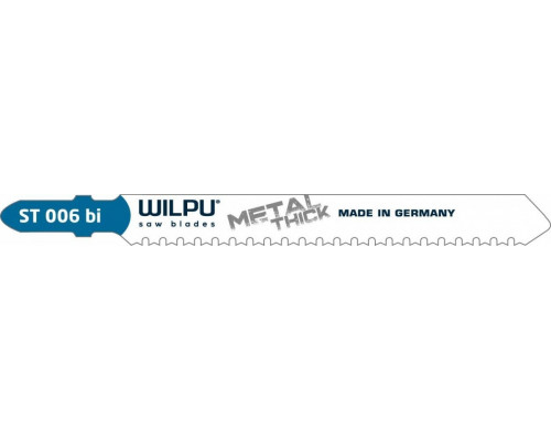Пилки по металлу WILPU ST 006 bi (быстрый точный рез) 5шт/уп 280000005