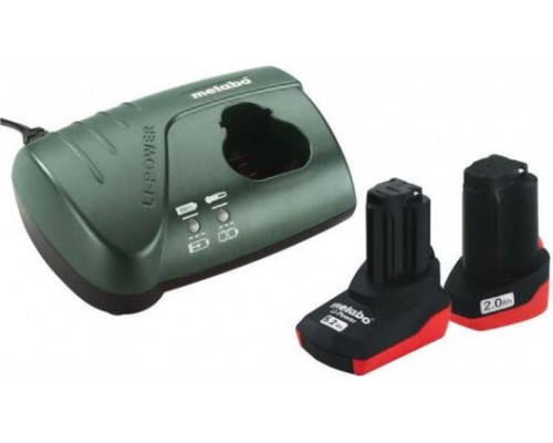 Набор аккумуляторов и зарядное устройство METABO 10,8V Basic-Set 1х2,0 Ач, 1х5,2 Ач 685067000