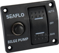 Панель бортового питания SEAFLO SFSP-015-02 с трехпозиционным переключателем, 12V/24V SFSP-015-02