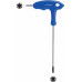 Ключ TORX T25H г-образный с отверстием KING TONY 116325R