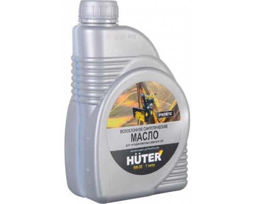 Масло для 4-тактных двигателей HUTER SAE 5W30 1 л синтетическое 73/8/1/2