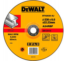 Шлифовальный круг по металлу DeWALT 230х6x22.2 мм тип 27 DT42620-XJ DT42620-XJ